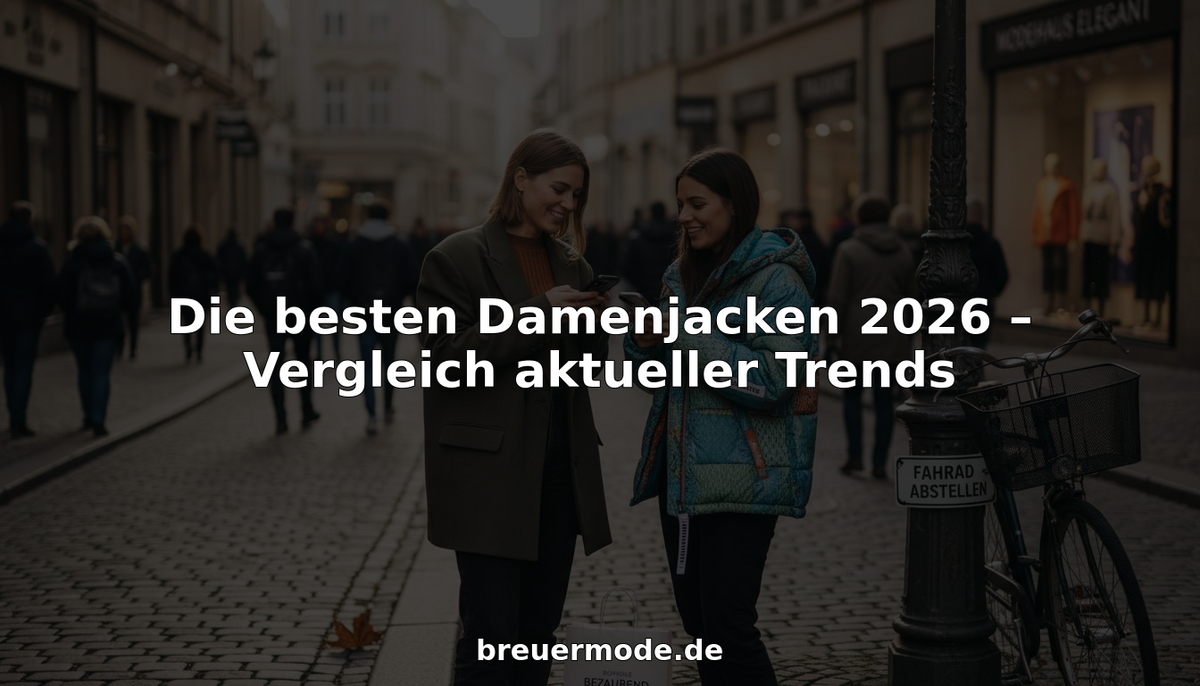 Stilbewusste Frauen in angesagten Jacken flanieren durch die belebte Innenstadt.