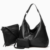 The Slouchy Soft Hobo Handbag 3-Piece Set