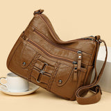 Monica Braided Multi-Zip | Crossbody Bag