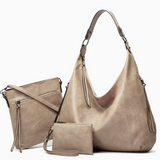 The Slouchy Soft Hobo Handbag 3-Piece Set